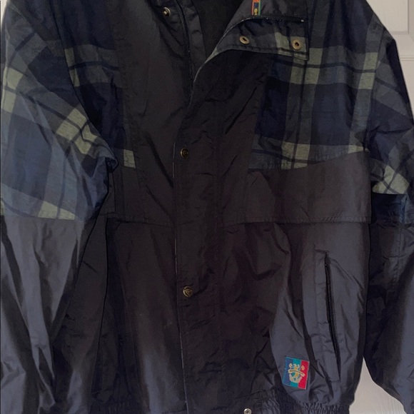 Sunice Other - Sunice Men's Black and Navy Plaid Windbreaker